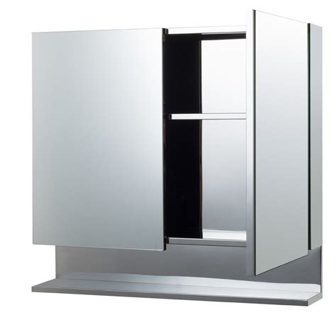 paffy double door stainless steel bathroom mirror cabinet|Double Door Stainless Steel Bathroom Mirror Cabinet .